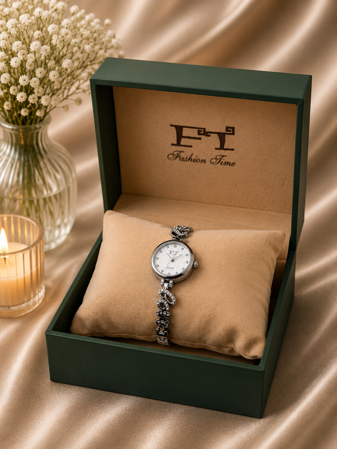 FT Classic Women's Quartz Watch — Black