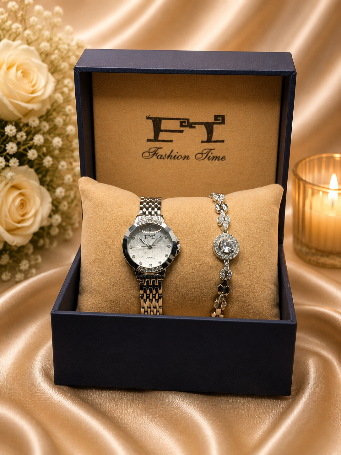 FT Velvet Gift Box Set — Women's Watch & Bracelet