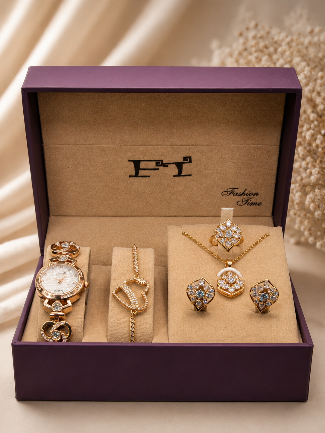 FT Premium Gift Box Set — Watch, Necklace & Bracelet