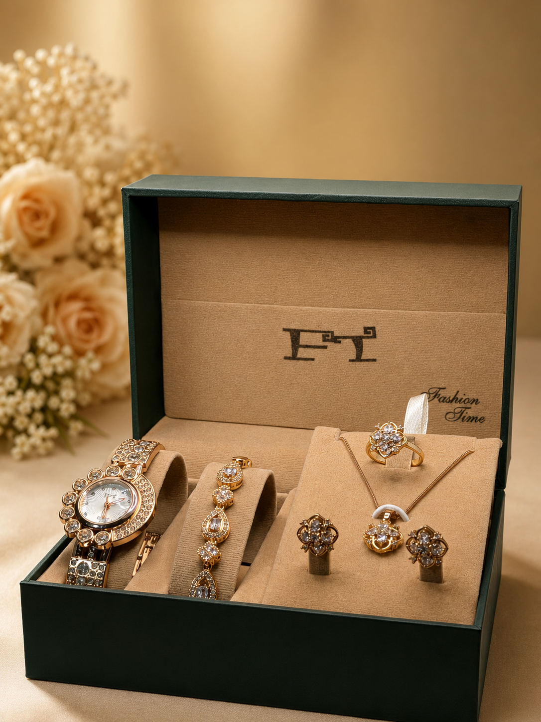 FT Premium Gift Box Set — Watch, Necklace & Bracelet