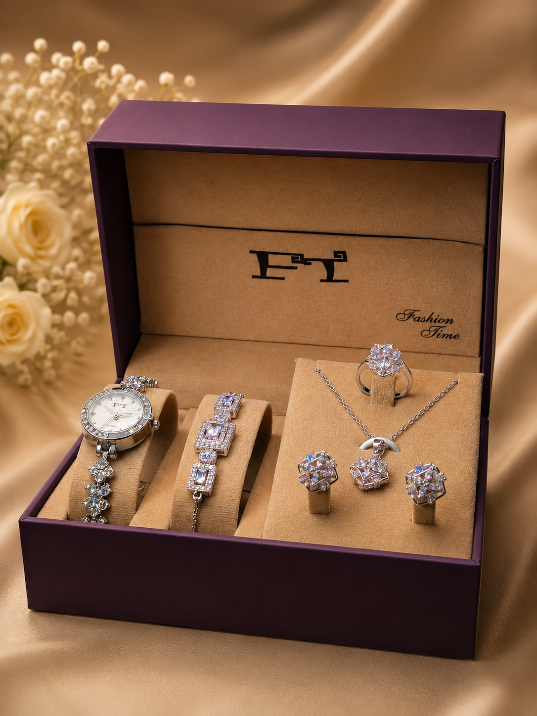 FT Premium Gift Box Set — Watch, Necklace & Bracelet